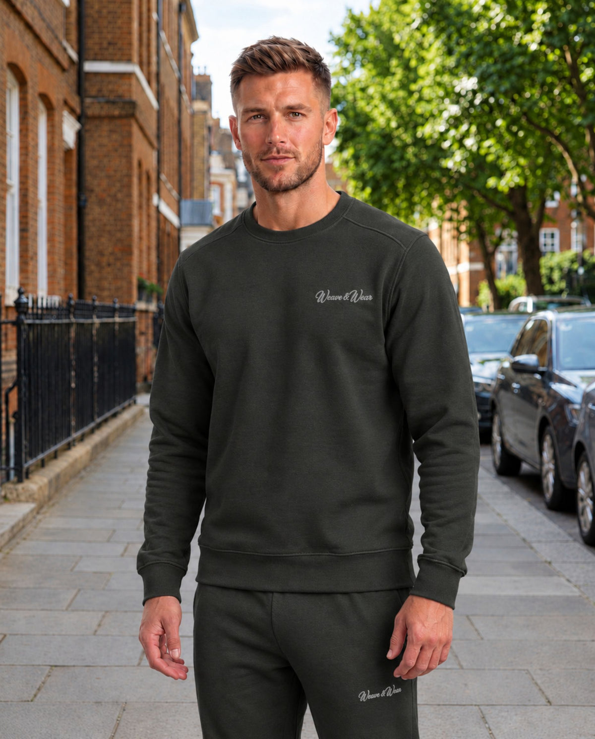 Crew Neck Sweatshirt Charcoal