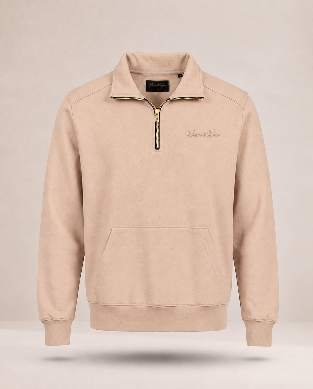 Beige Quater zipper