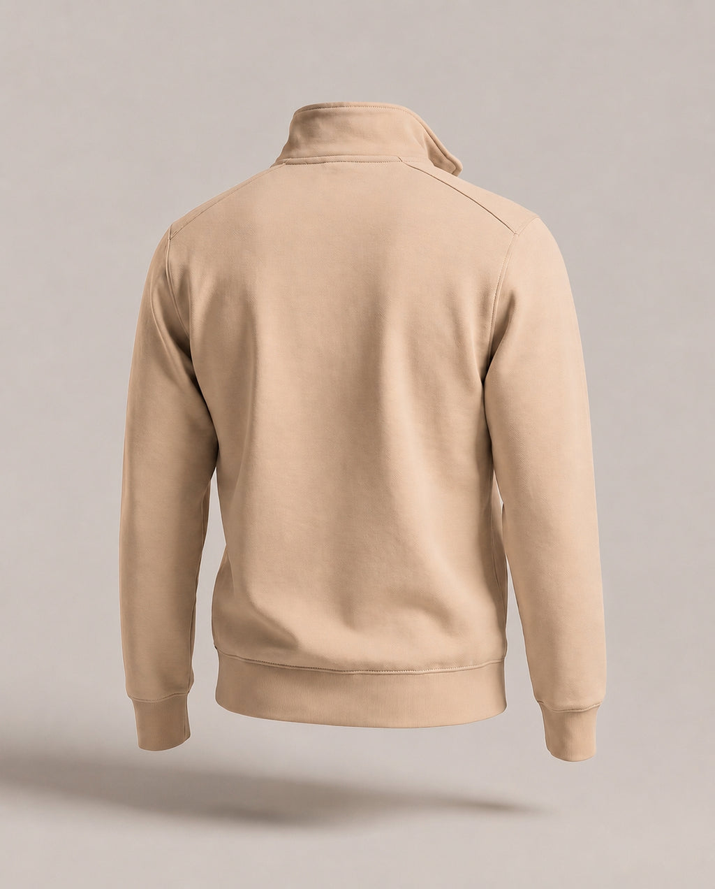 Beige Quater zipper