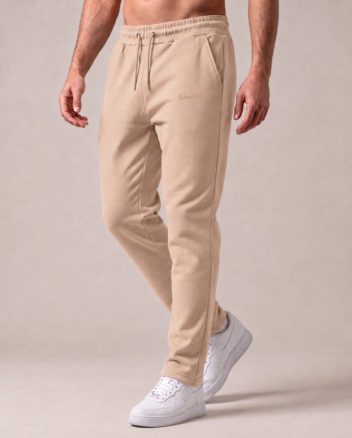 Beige Heavyweight Joggers