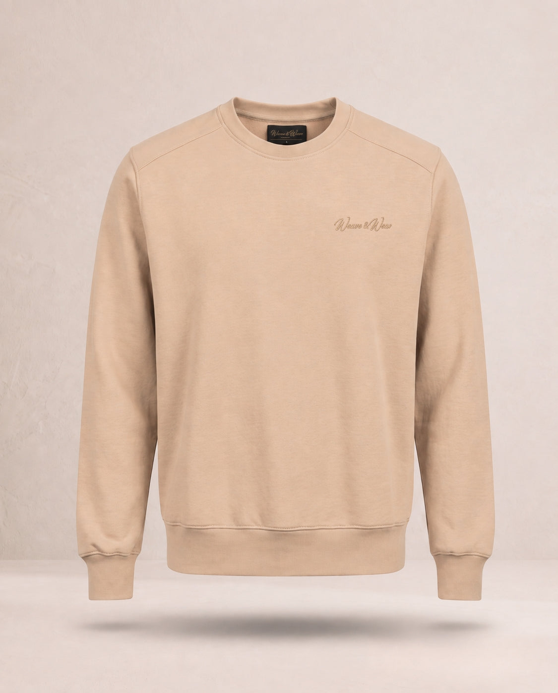 Crew Neck Sweatshirt Beige
