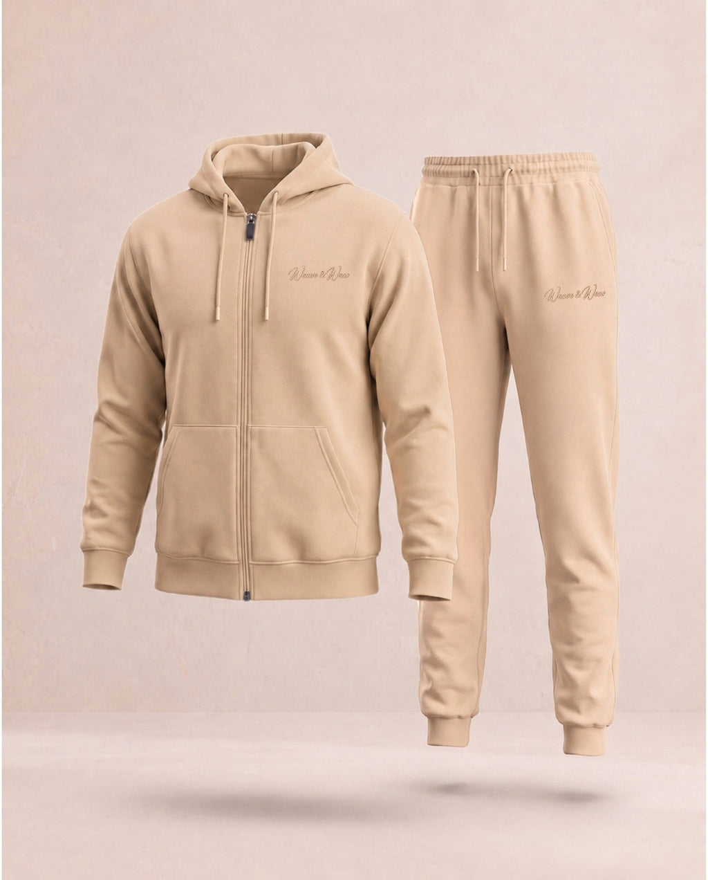 Beige Premium Tracksuit Set