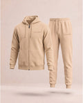 Beige Premium Tracksuit Set