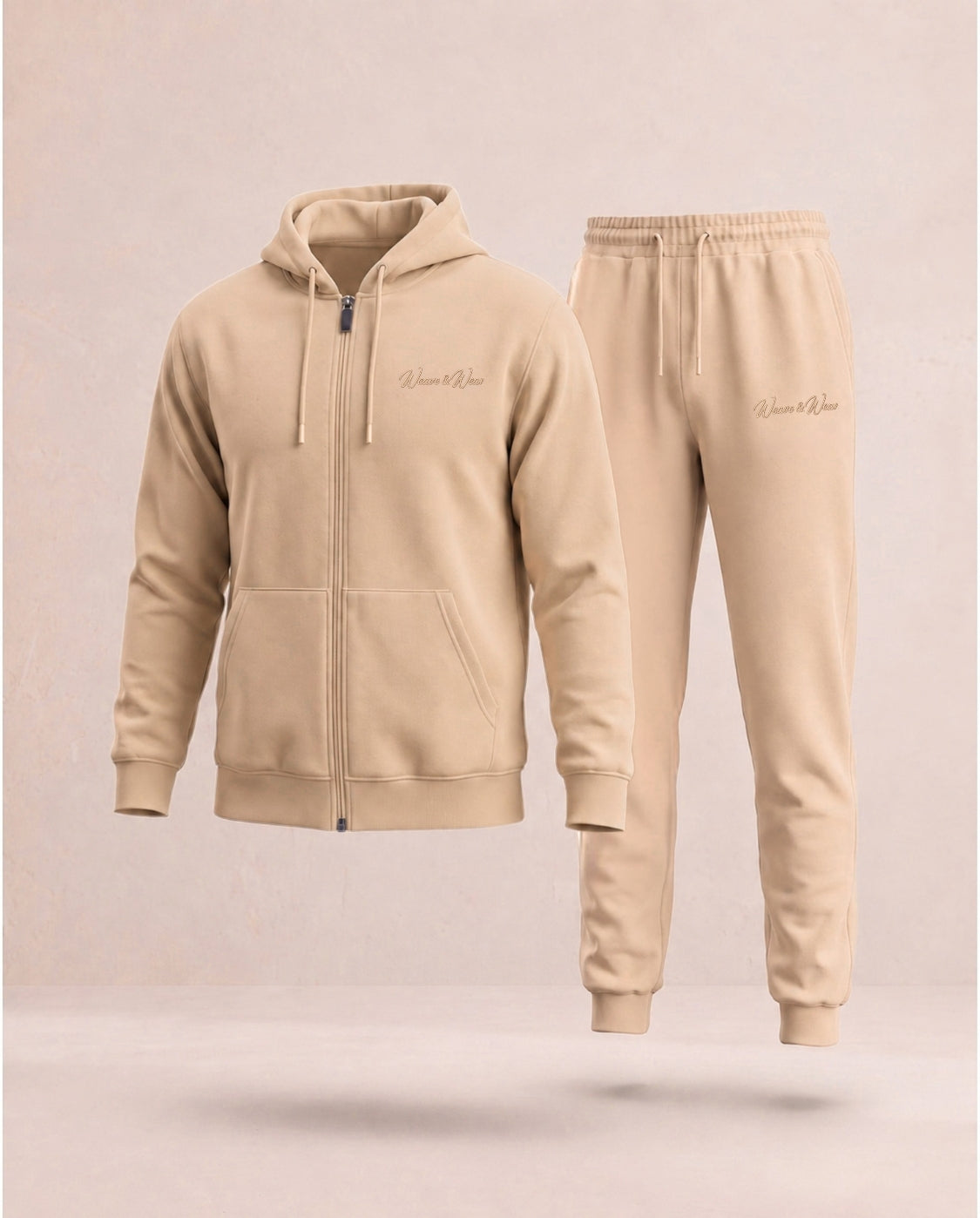 Beige Premium Tracksuit Set