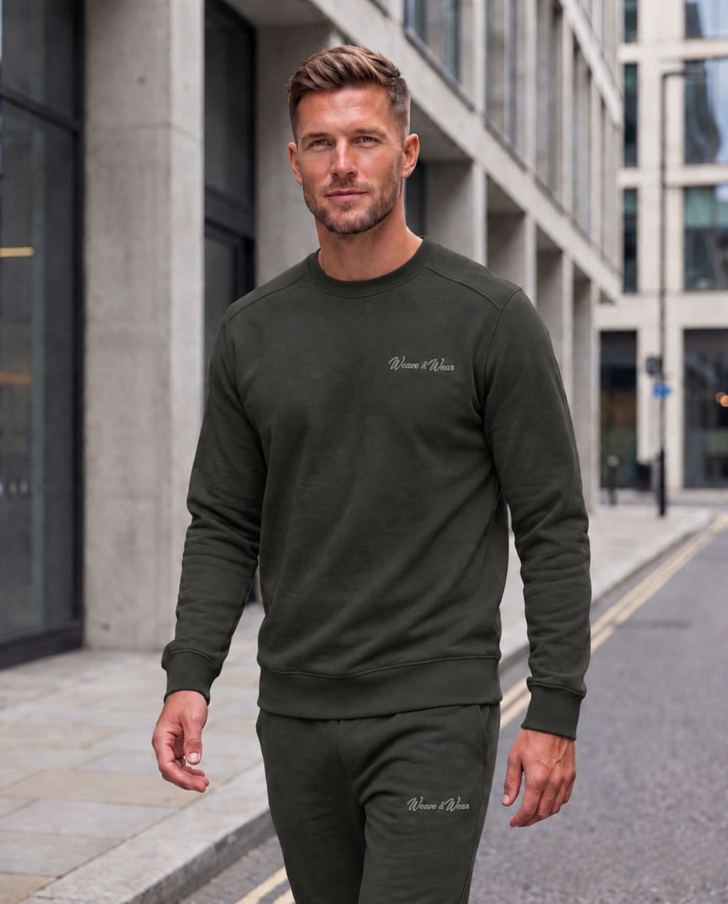 Crew Neck Sweatshirt Charcoal