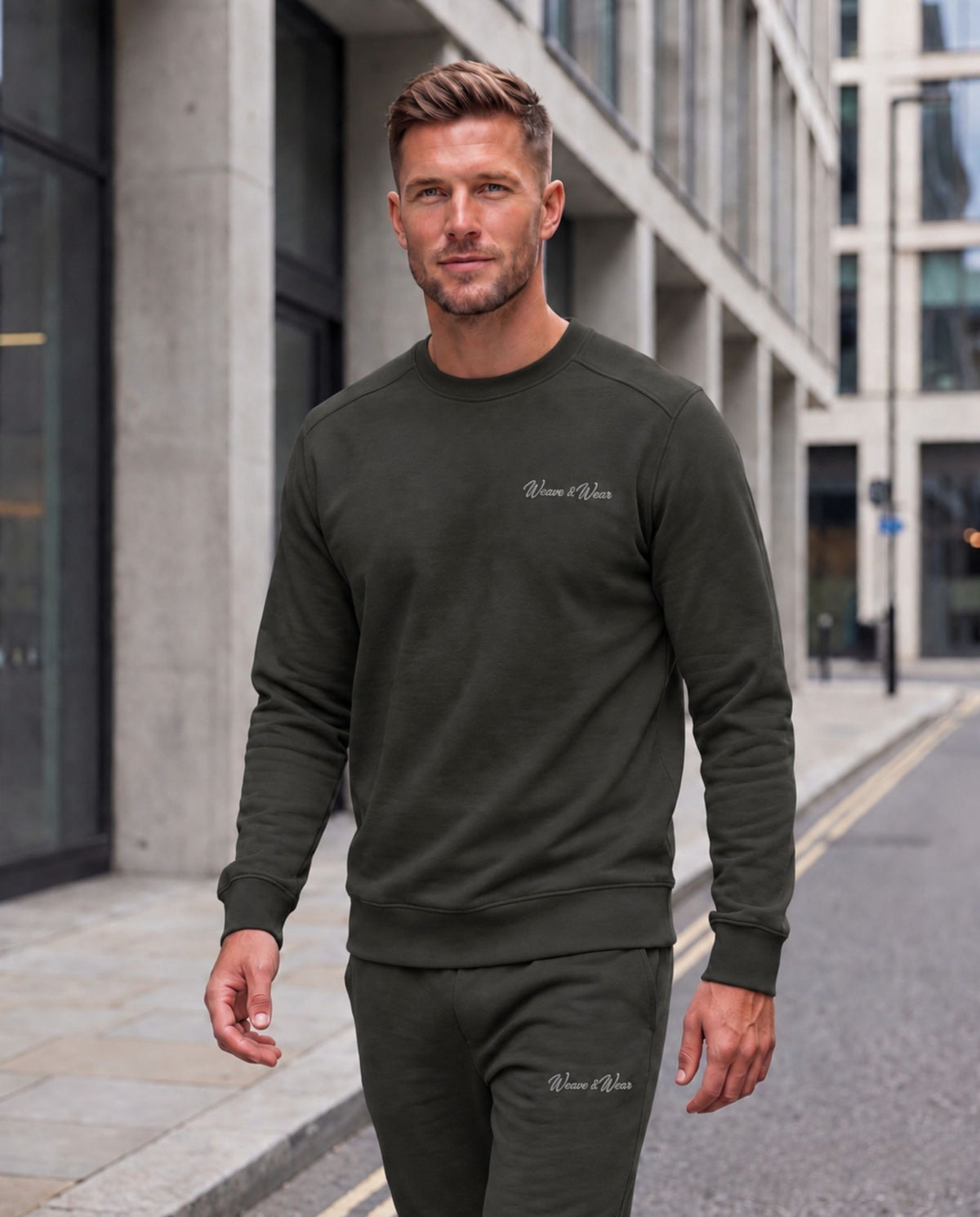 Crew Neck Sweatshirt Charcoal