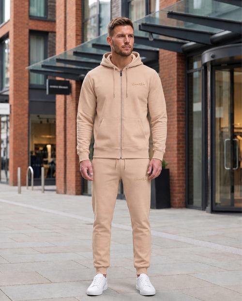 Beige Premium Tracksuit Set